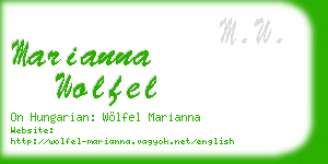 marianna wolfel business card